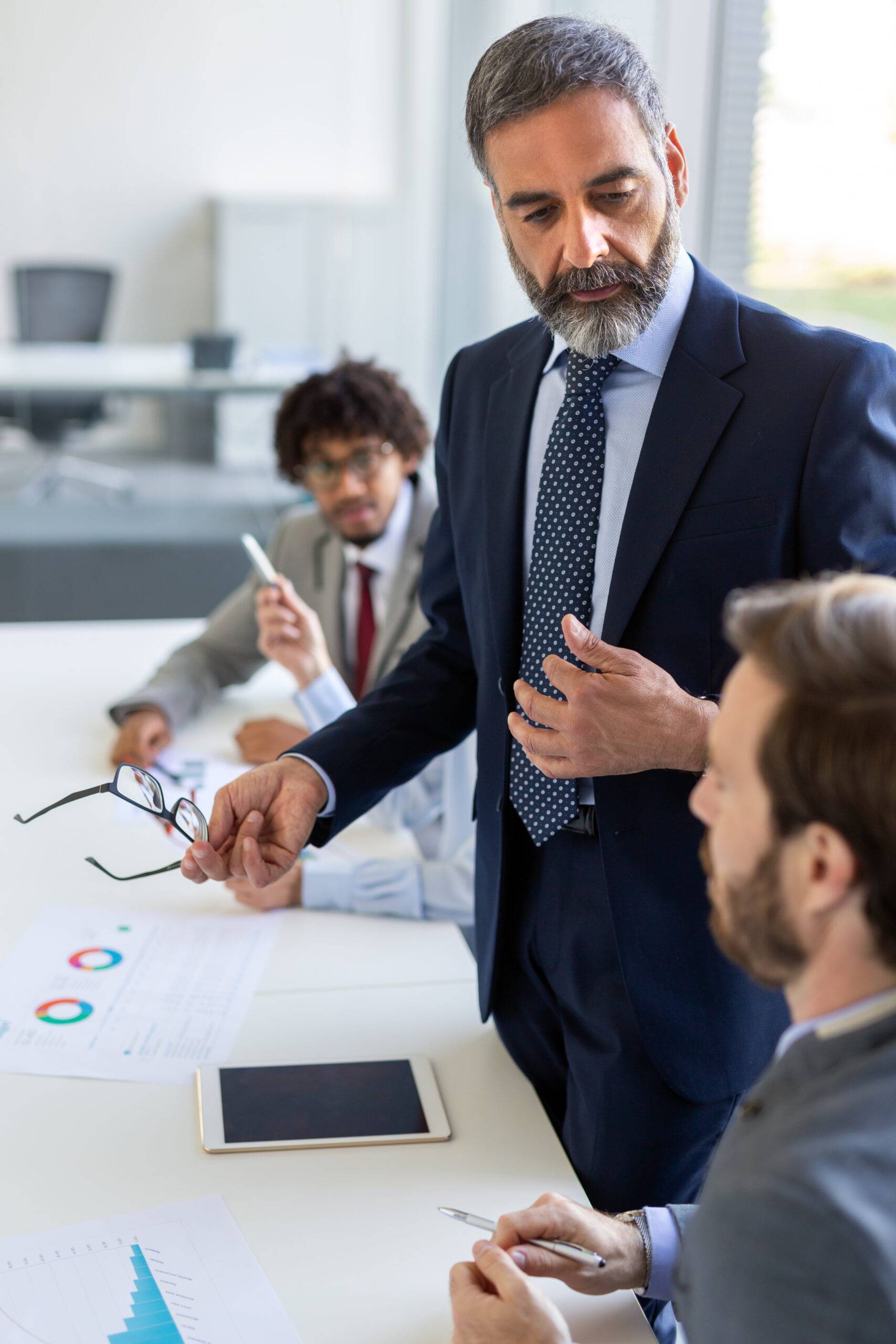 Businessmen in a meeting